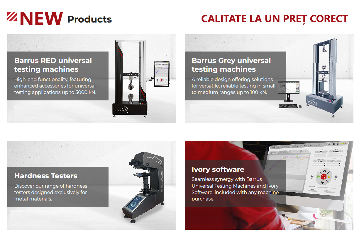 TESTARE DE PRECIZIE A MATERIALELOR _GABCORS